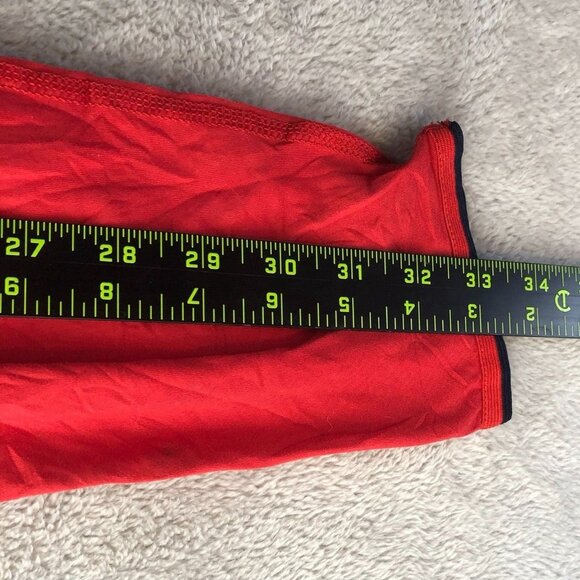 Polo Golf Ralph Lauren Mens Activewear Top Large Red Quarter Zip Long Sleeve - Picture 8 of 16